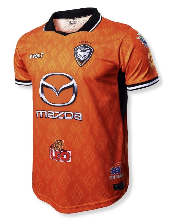 2023-24 Nakhonratchasima Mazda FC Thailand Football Soccer League Jersey Shirt Home Orange - Player Edition