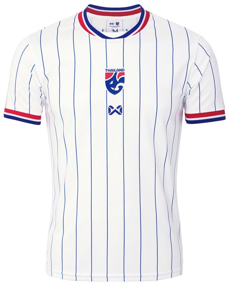 2026 - 27 Thailand National Team Thai Football Soccer White Player Replica Jersey Shirt