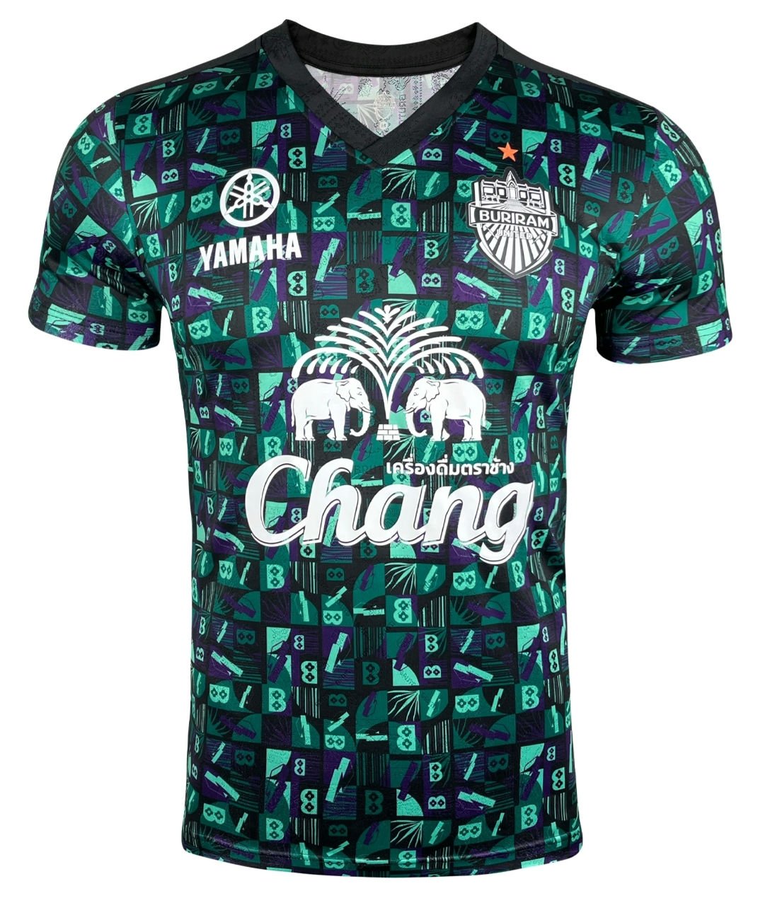 2023-24 Buriram United Thailand Football Soccer League Jersey Shirt Training Green