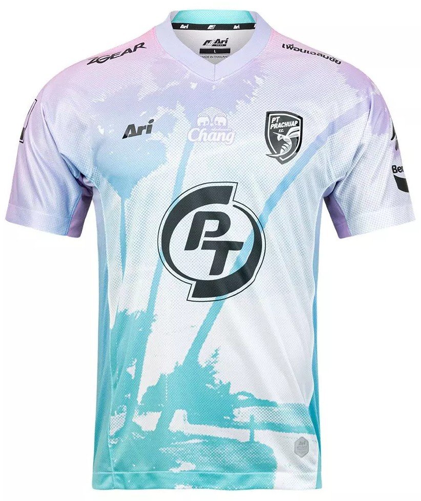 2025 - 25 PT Prachuap FC Thailand Football Soccer League Jersey Shirt Away Light Pink - Player Edition