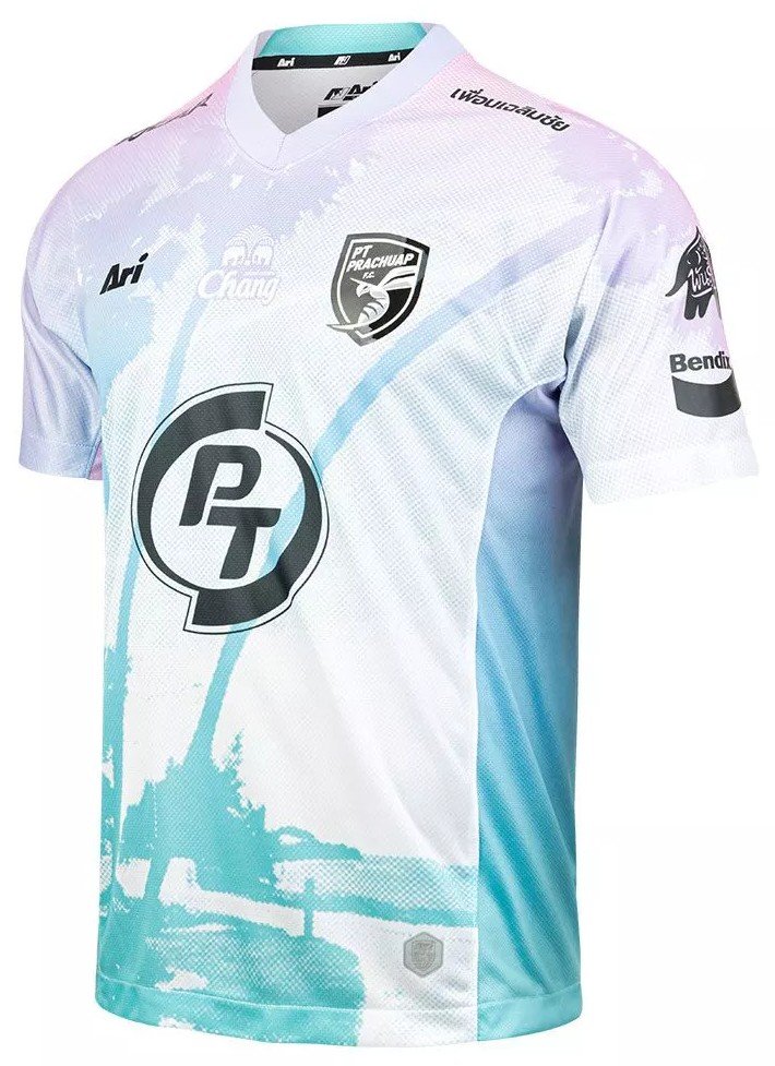 2025 - 25 PT Prachuap FC Thailand Football Soccer League Jersey Shirt Away Light Pink - Player Edition