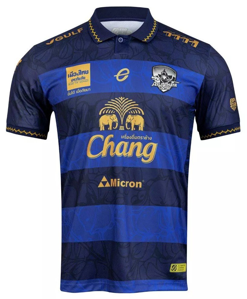 2025-26 Ayutthaya United Authentic Thailand Football Soccer Thai League Jersey Shirt Home Blue - Player Version