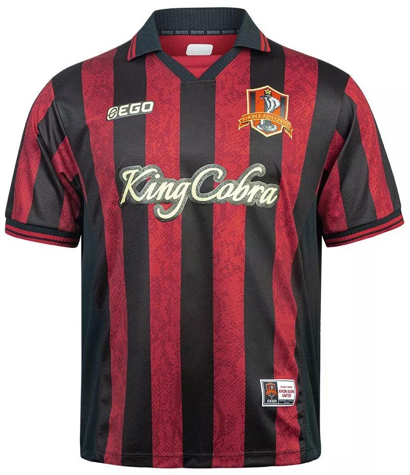 2025-26 King Cobra Khon Kaen United Thailand Football Soccer League Jersey Shirt Home Red - Player Edition