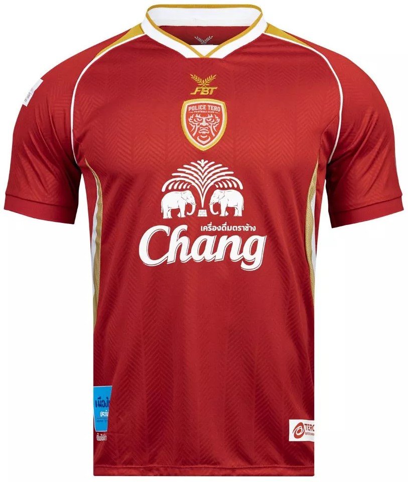 2025-26 Police Tero FC Thailand Football Soccer League Jersey Shirt Home Red - Player Version