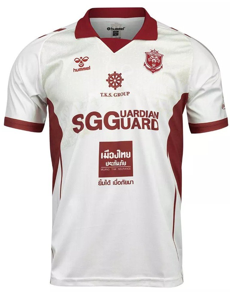 2025-26 Samutsakhon City FC Authentic Thailand Football Soccer League Jersey Third Cream - Player Edition