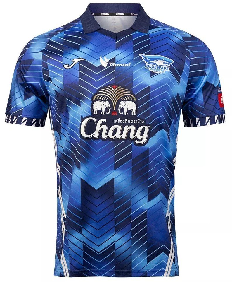 2025 Bluewave Chonburi Authentic Thailand Futsal League Jersey Shirt Home Blue - Player Edition