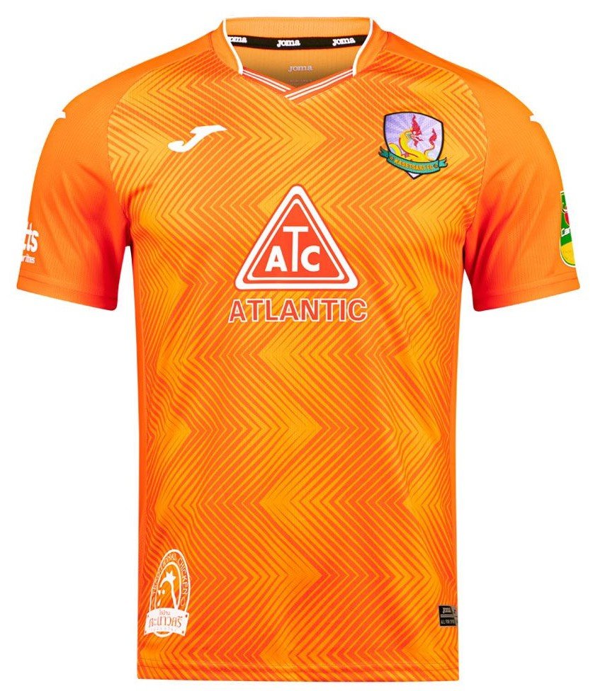 2024-25 Kasetsart FC Authentic Thailand Football Soccer Thai League Jersey Home Orange Shirt - Player Version