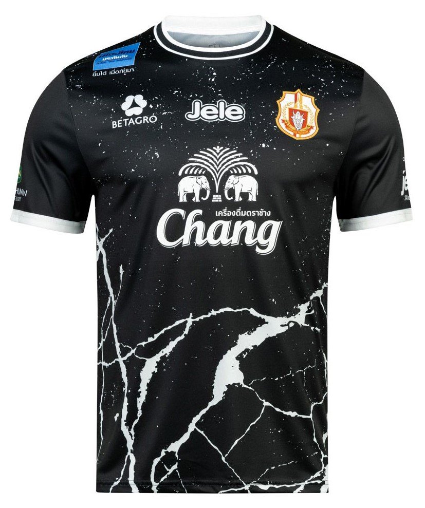 2024 - 25 Lamphun Warriors FC Authentic Thailand Futsal League Jersey Shirt Away Black - Player Edition