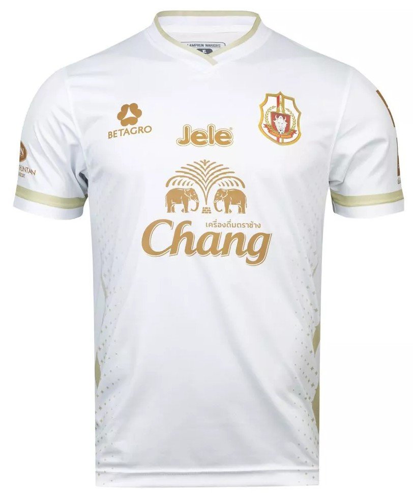 2025-26 Lamphun Warriors FC Authentic Thailand Futsal League Jersey Shirt Home White - Player Edition