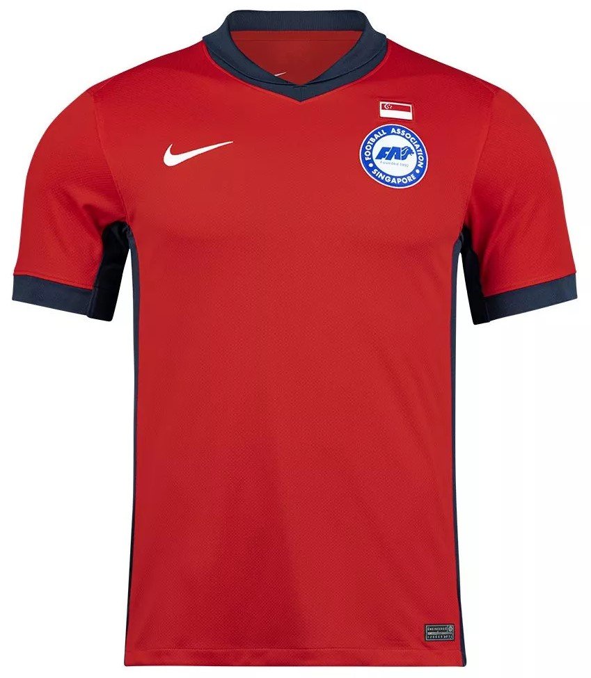 2024 Singapore National Team Football Soccer Authentic Genuine Jersey Shirt Home Red - Player Version