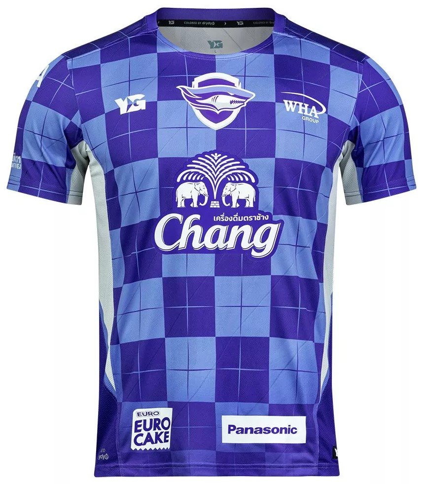 2024 - 25 Chonburi FC Thailand Football Soccer League Jersey Shirt Home Blue for FA Cup - Player Edition