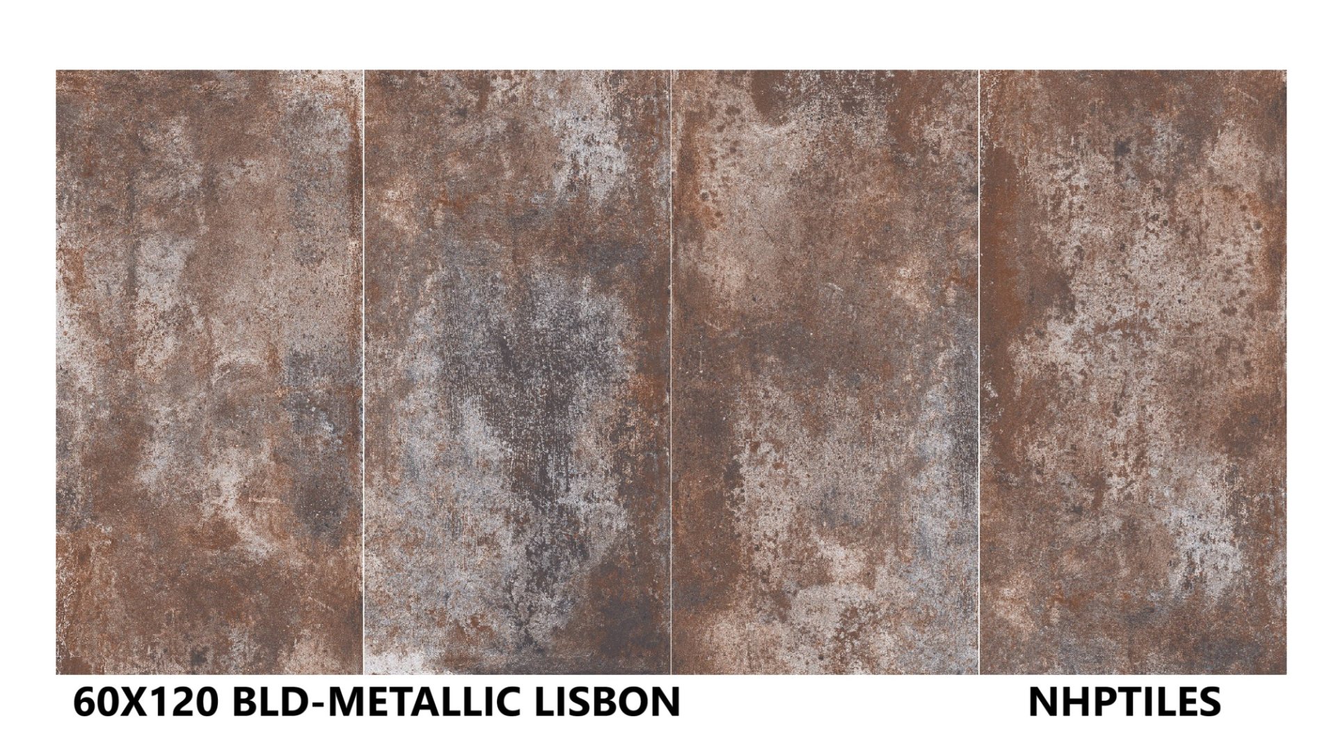 ุ60X120 MATALLIC LISBON RUST PORCELAIN TILES