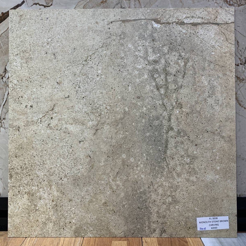 FL-3008 MONOLITH STONE BROWN CARVING R9-10 60X60 CM (PK4)
