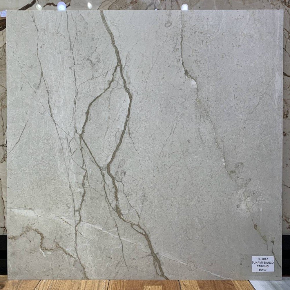 FL-3012 SUNAMI BIANCO CARVING R9-10 60X60 CM (PK4)