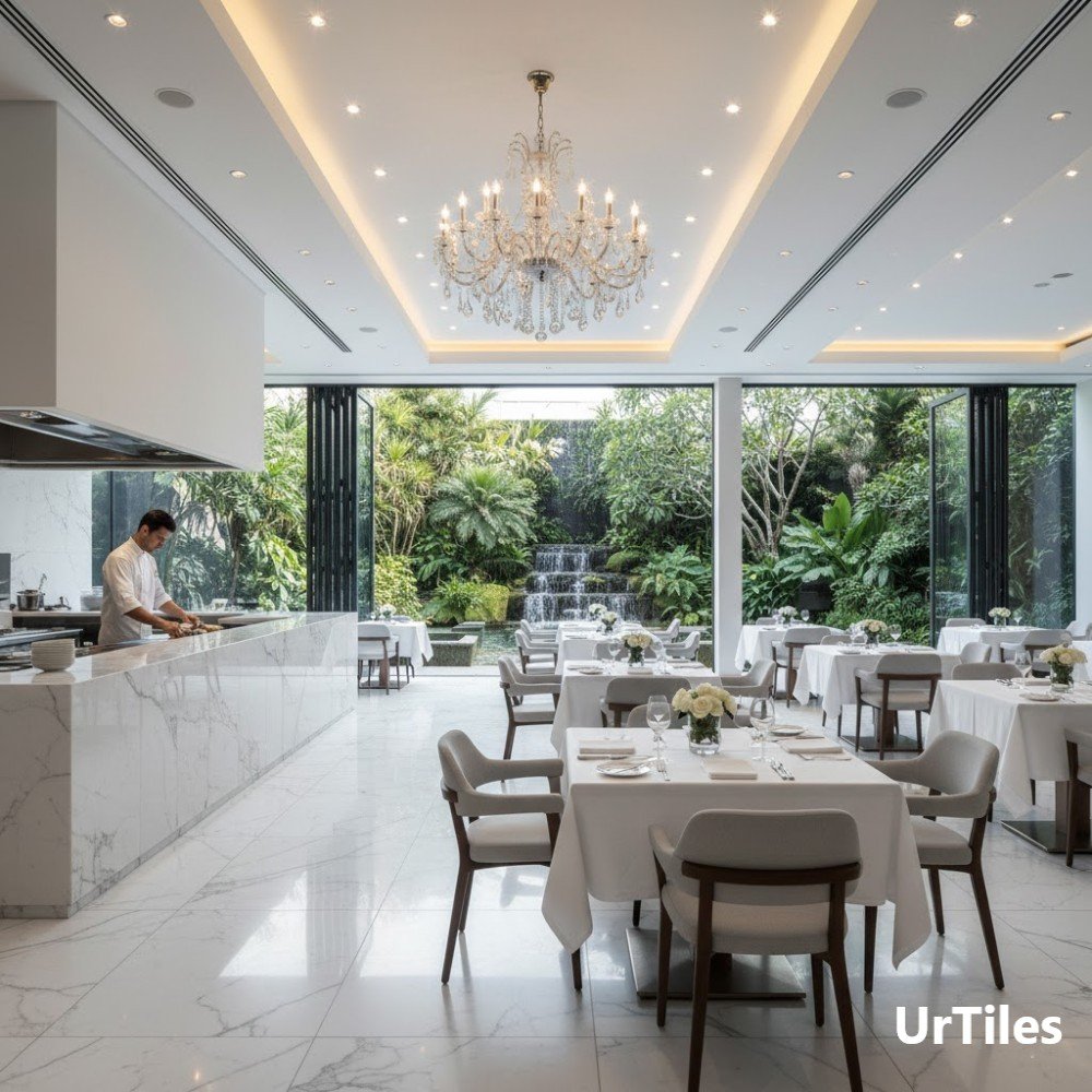 120x240cm.กระเบื้อง Sintered Stone คาราร่า เพียว เวลเวท