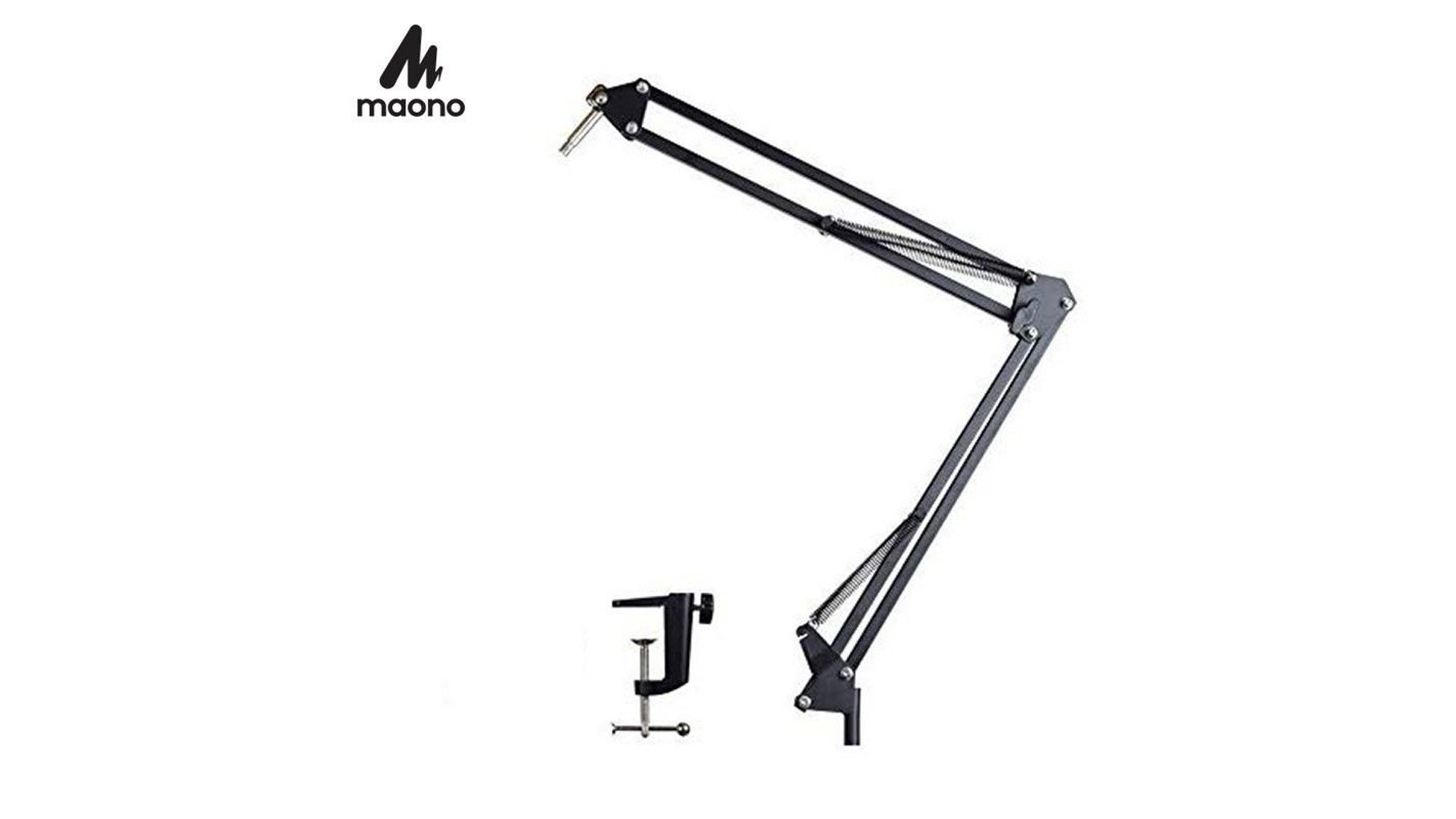 Maono - AU-B01 Microphone Boom Scissor Arm Stand (Black
