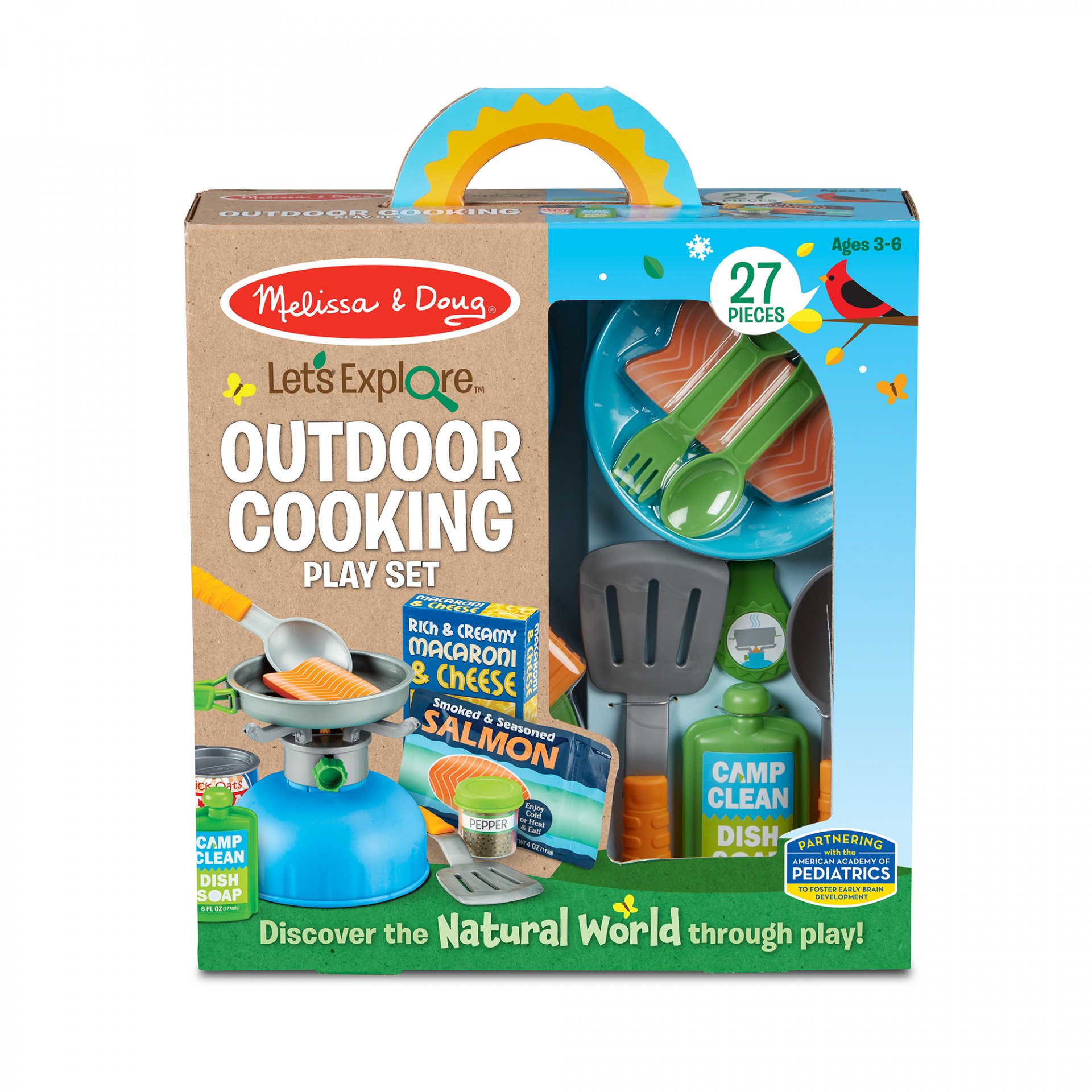 [Let's Explore!เล่นสำรวจ] รุ่น 30802 เล่นแคมป์ปิ้ง คุ๊กกิ้งแบบเอาท์ดอร์ Melissa & Doug Let's Explore Outdoor Cooking Play Set