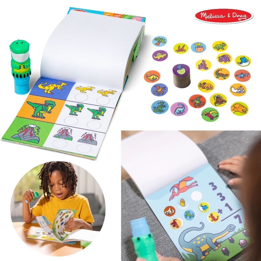 Melissa & Doug Sticker WOW! Activity Pad & Sticker Stamper - Bulldozer