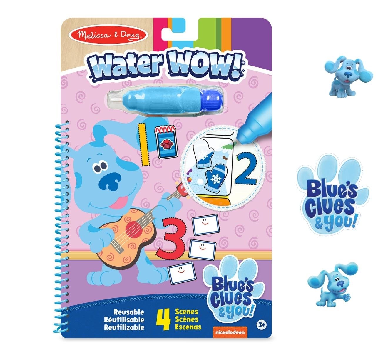 [ระบายน้ำ+รียูส Blues] รุ่น 33001 ระบายสีน้ำ รุ่น Counting Melissa & Doug Blue's Clues & You! Water Wow Counting