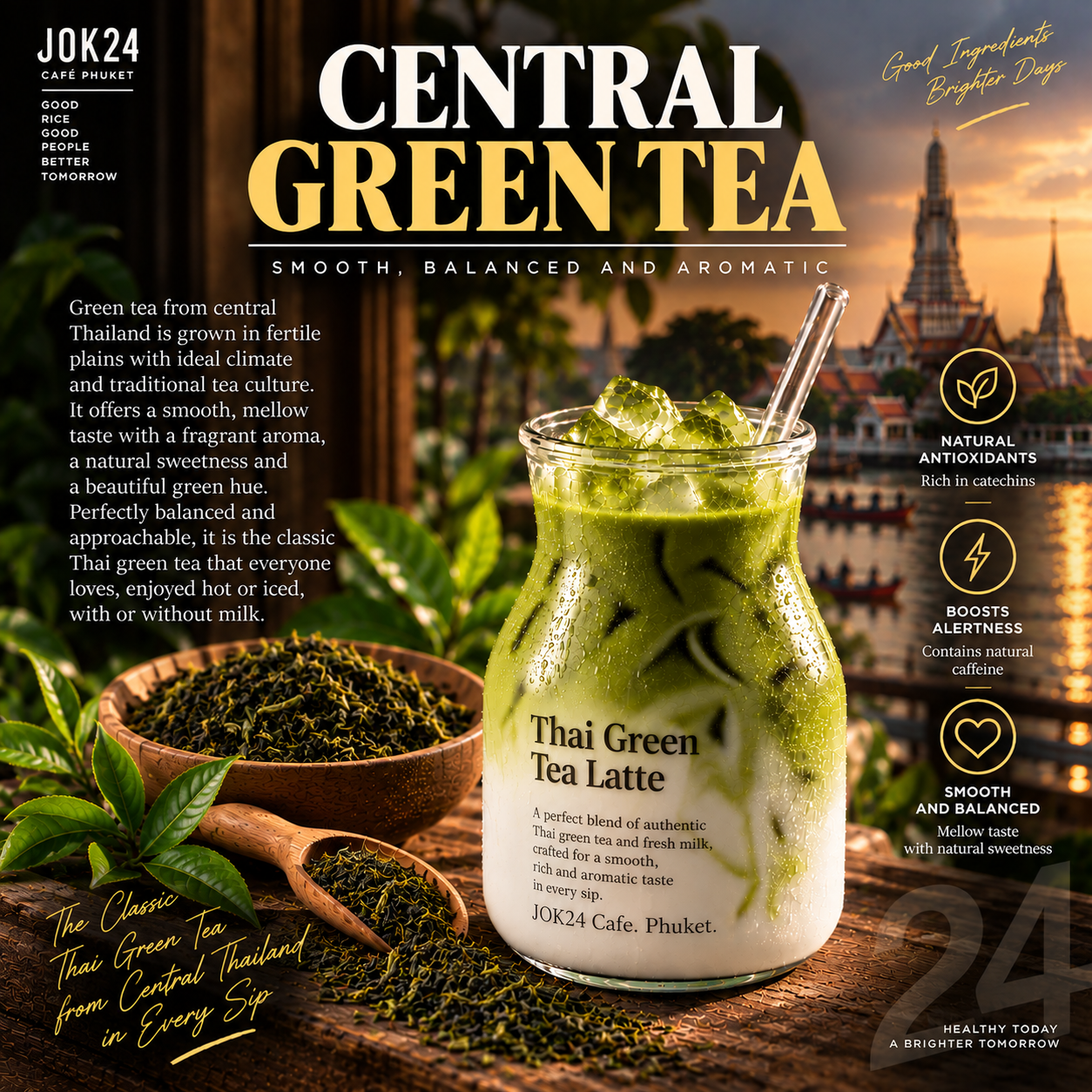 Central Thai Green Tea  The Gentle Charm of Thailand