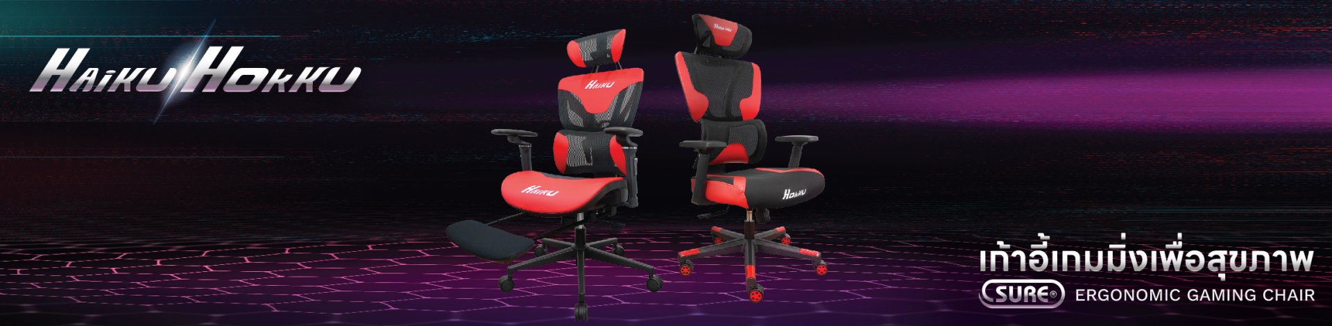 HAIKU และ HOKKU เก้าอี้ Ergonomic Gaming Chair  HAIKU และ HOKKU เก้าอี้ Ergonomic Gaming Chair