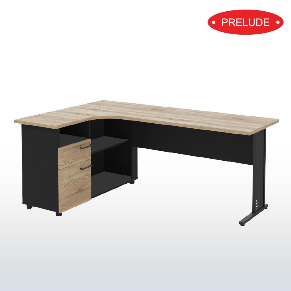 โต๊ะทำงาน 180 cm ตู้แอลซ้าย S-DK1812L Smart Extra