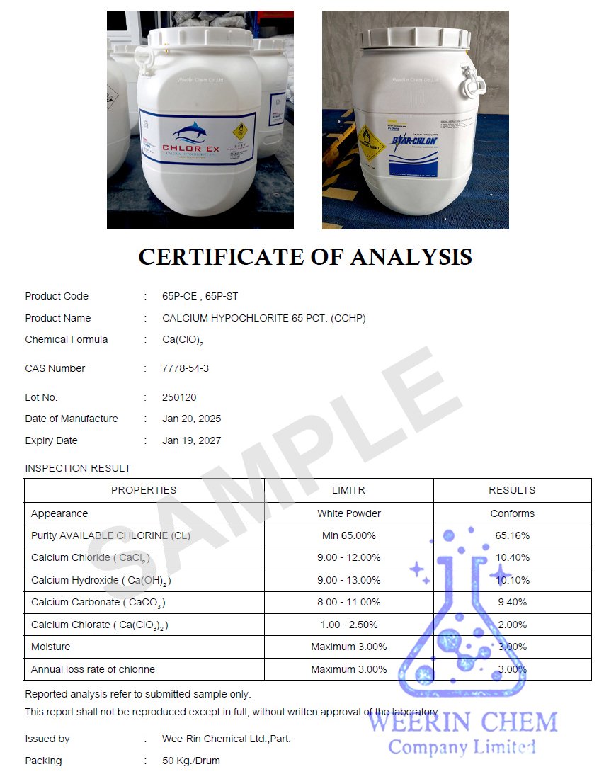 คลอรีนผง 65% (CCHP)