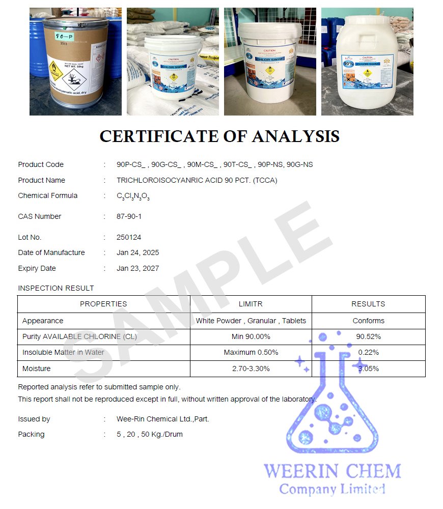 คลอรีน 90% (TCCA)