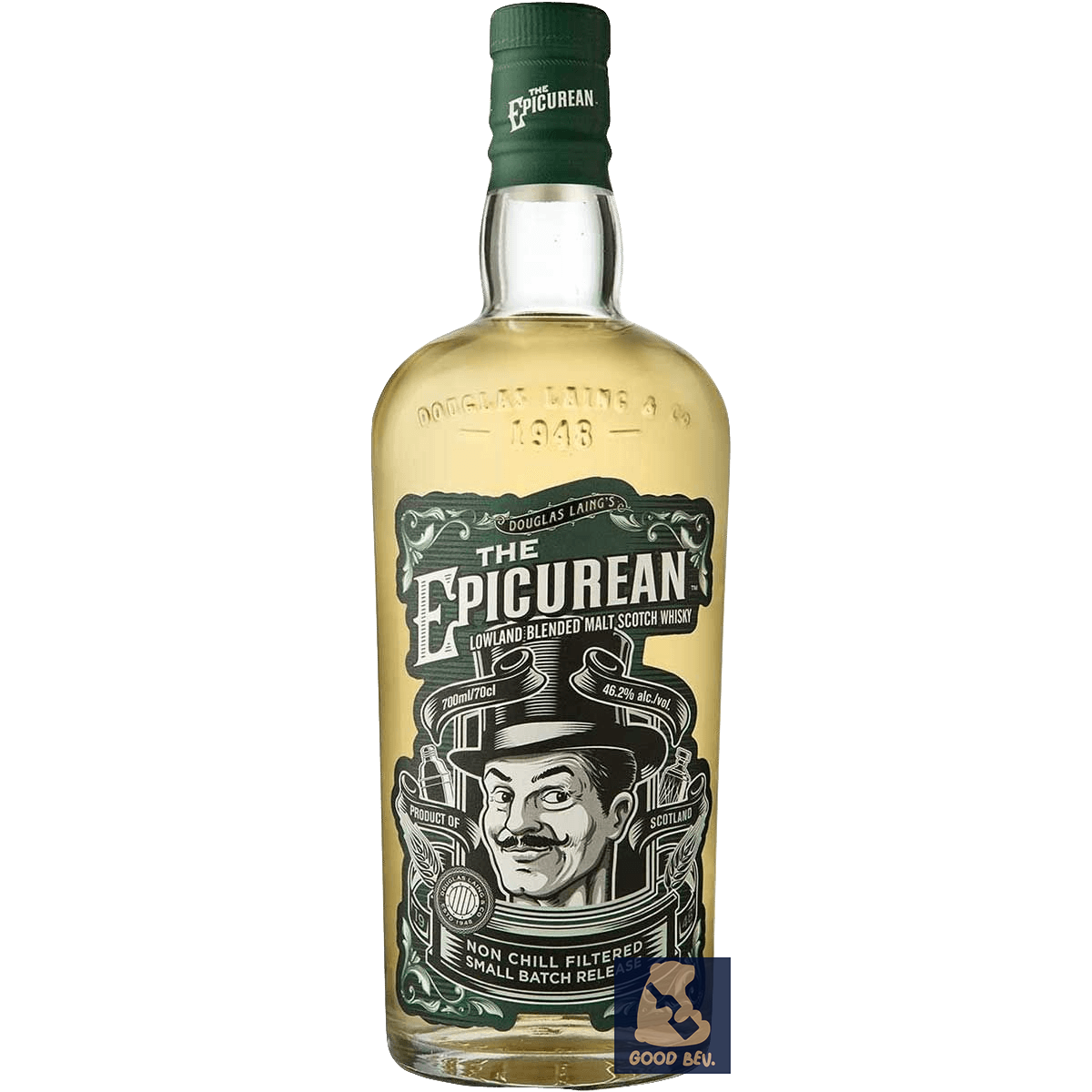 The Epicurean Lowland Malt Scotch Whisky 46.2% ABV 70 cl