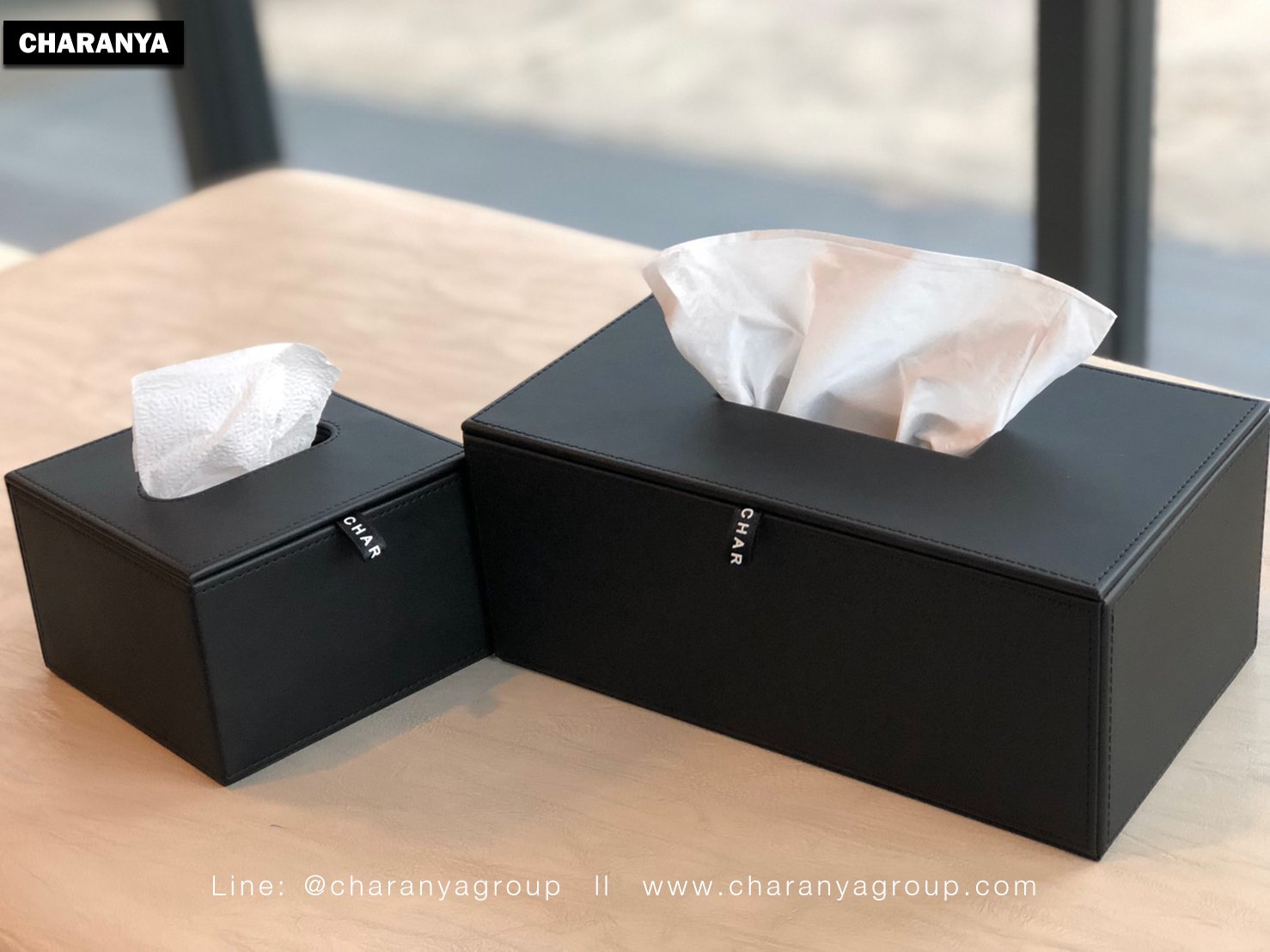 Tissue Paper Box กล่องกระดาษทิชชู่หนัง กล่องทิชชู่ห้องประชุม กล่องทิชชู่โรงแรม กล่องทิชชู่ออฟฟิศ กล่องทิชชู่บนโต๊ะอาหาร กล่องทิชชู่ร้านอาหาร กล่องทิชชู่รีสอร์ท กล่องทิชชู่โต๊ะทำงาน กล่องทิชชู่โต๊ะรับแขก อย่างดี ผลิตด้วยวัสดุที่คัดสรรมาแล้วว่ามีความสวยงามและทนต่อการใช้งาน เกรดพรีเมี่ยม สวยหรู ดูดี วางตรงไหนก็ดูดี Tel: 093-6699642 Line: @charanyagroup
