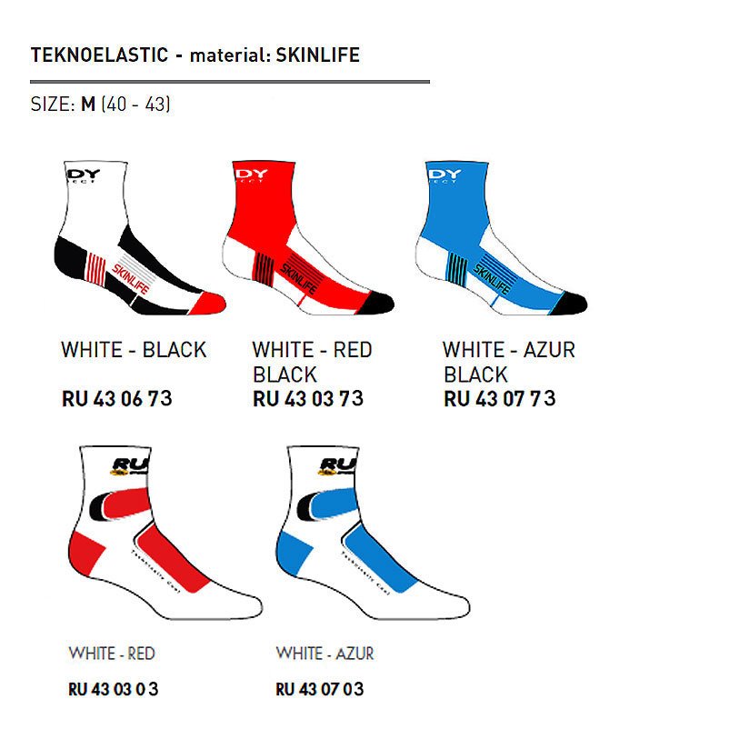 Technoskinlife Socks Size M (40-43)