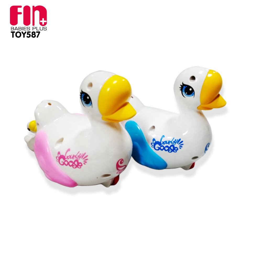 FIN ของเล่นเสริมทักษะรูปแม่ลูกห่าน Happy goose mum เล่นได้ทั้งบนบกและในนน้ำ TOY587 มีให้เลือก 2 สี