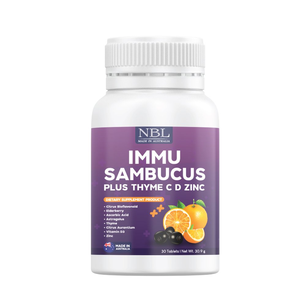 NBL IMMU Sambucus Plus Thyme C D Zinc (30 เม็ด)