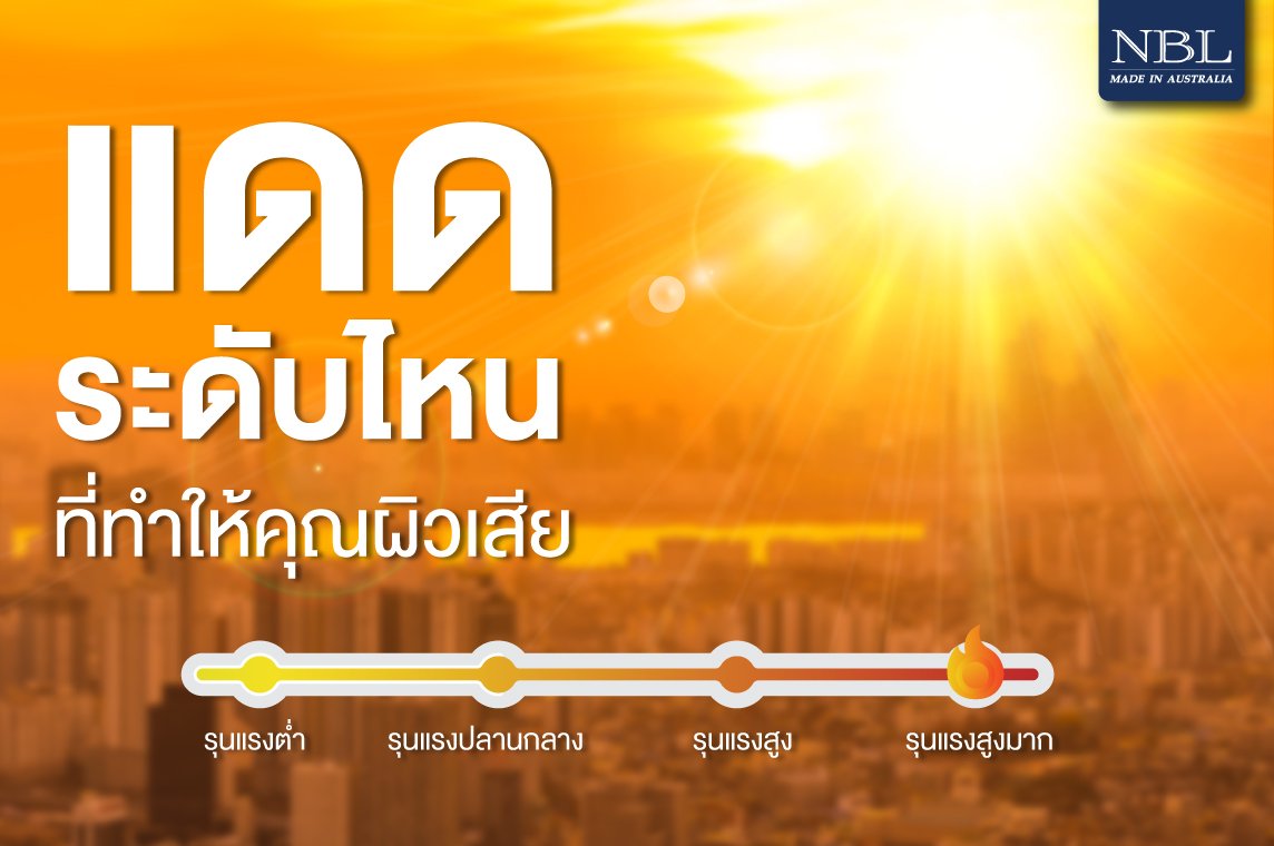 แดดระดับไหนที่ทำให้คุณผิวเสีย