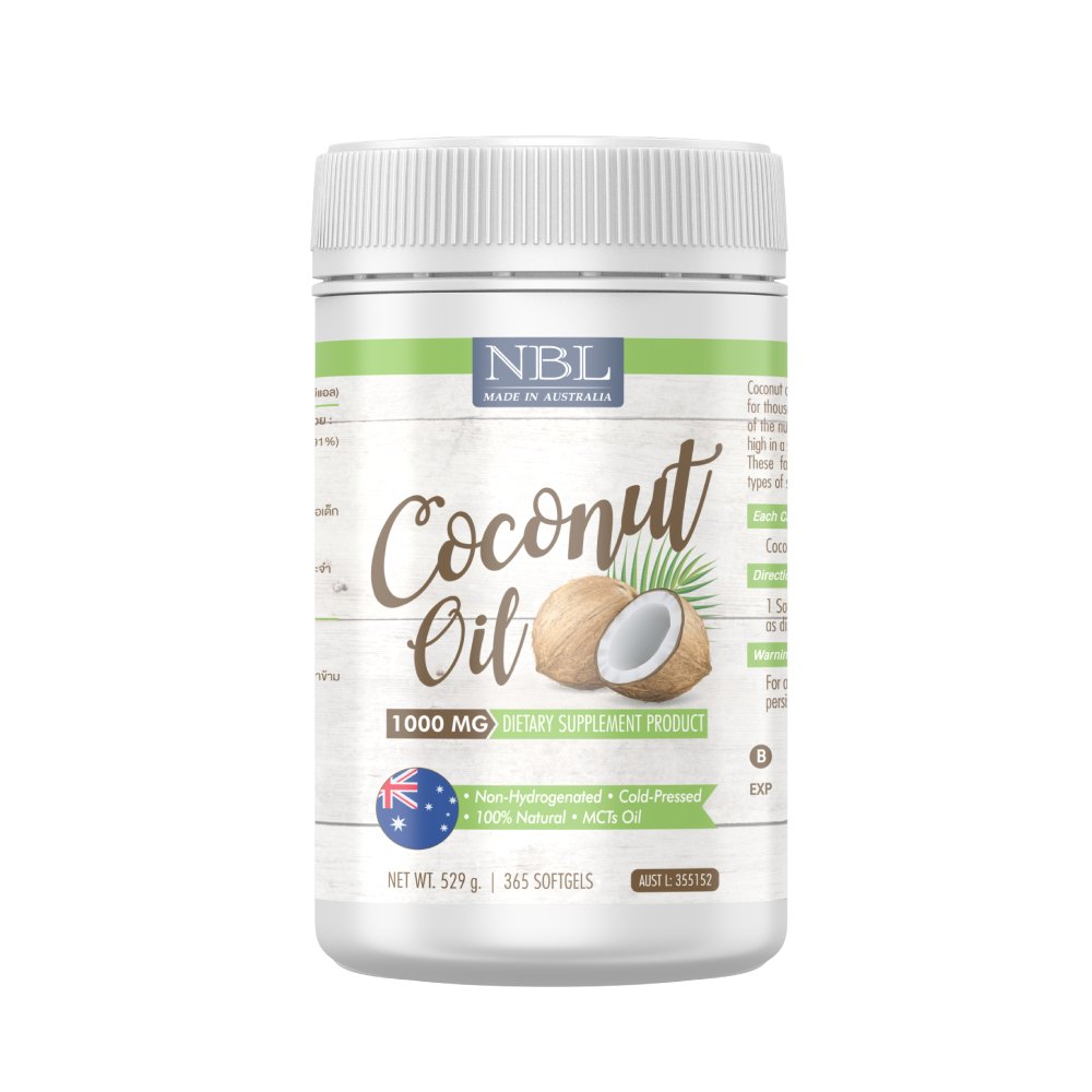 NBL Coconut Oil 1000 mg (365 Capsules)
