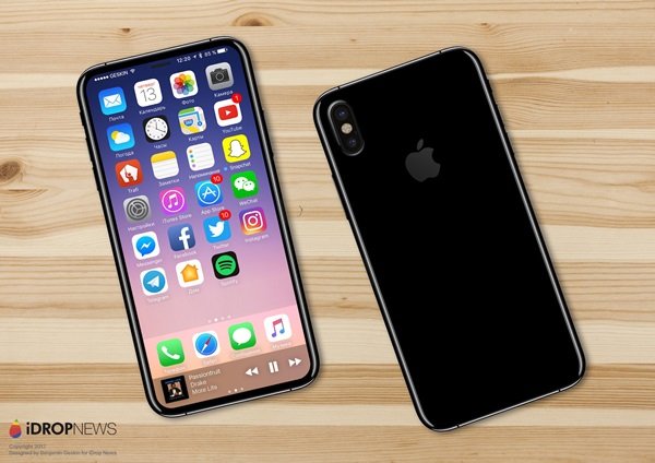 หลุดดีไซน์ iPhone 8 หน้าจอไร้ขอบ ไม่มีปุ่มโฮม กล้องเลนส์คู่แนวตั้ง