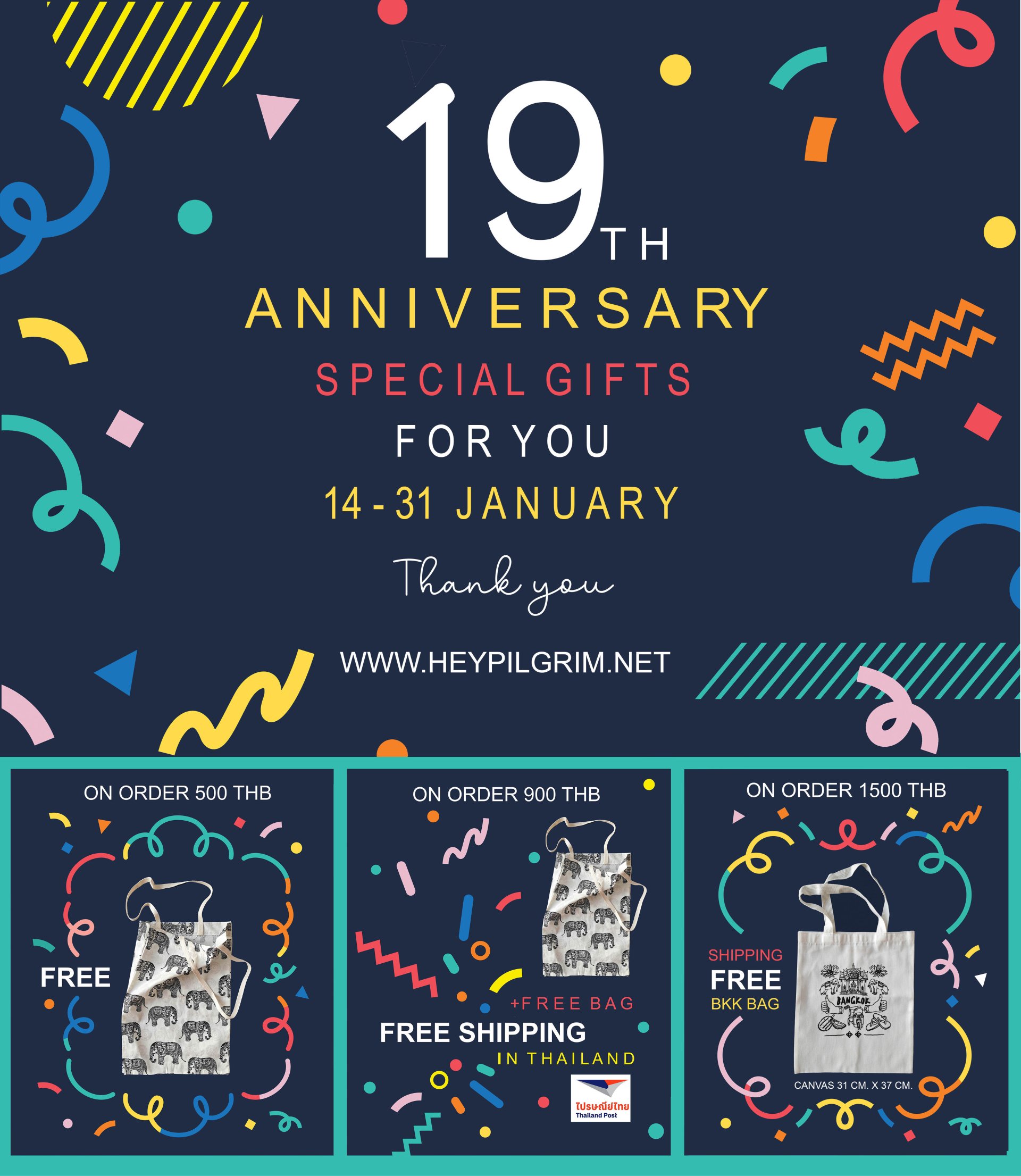 HEY PILGRIM 19th ANNIVERSARY