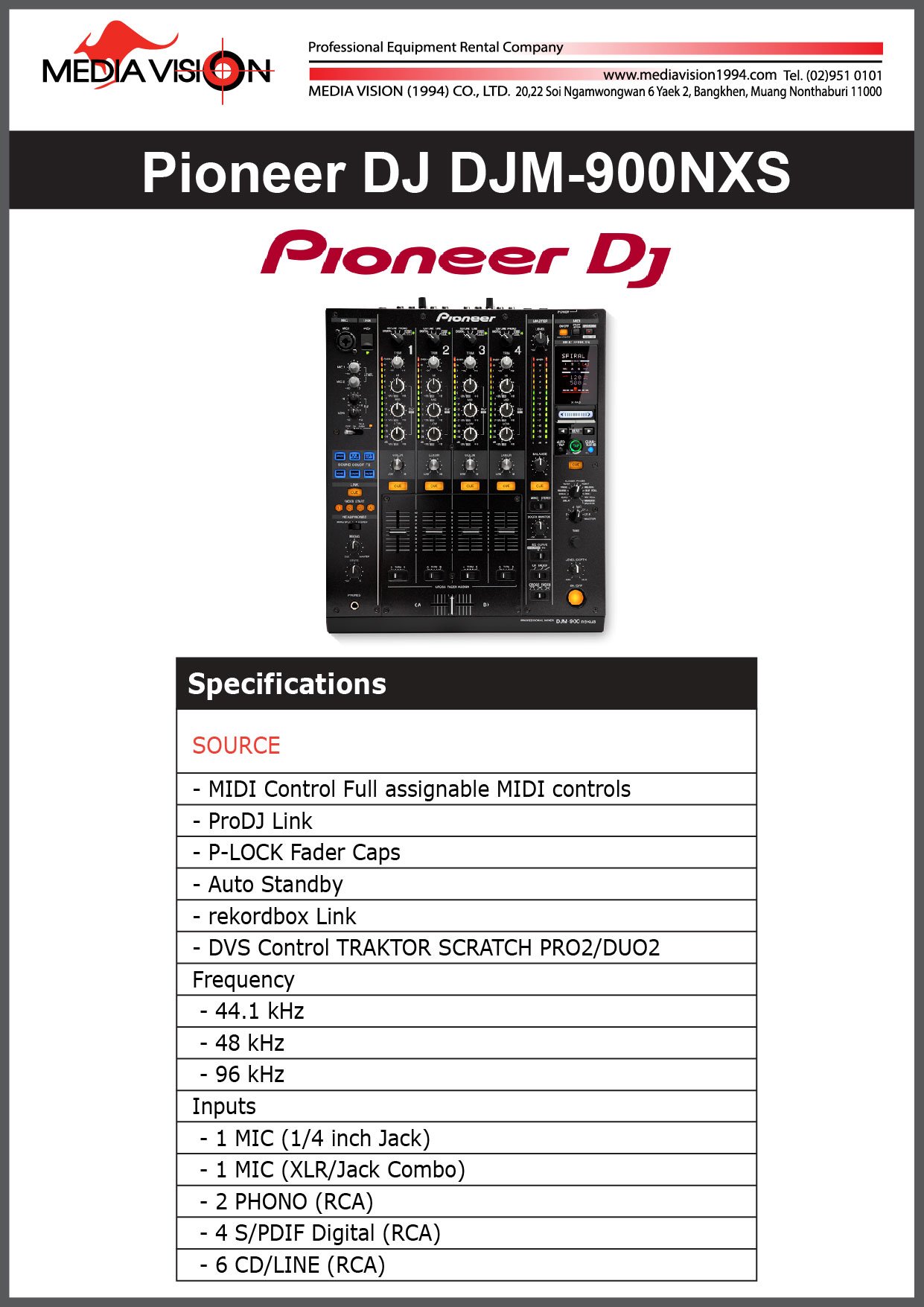 PIONEER DJ DJM-900NXS