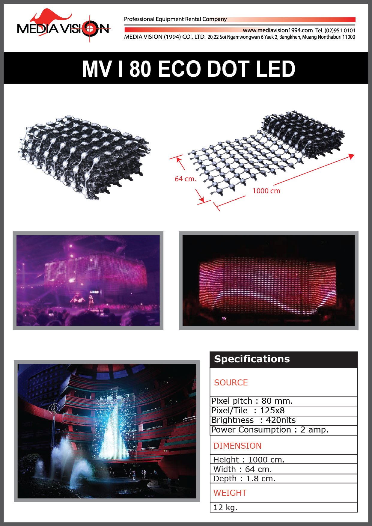 MV LED DISPLAY I80 ECO DOT