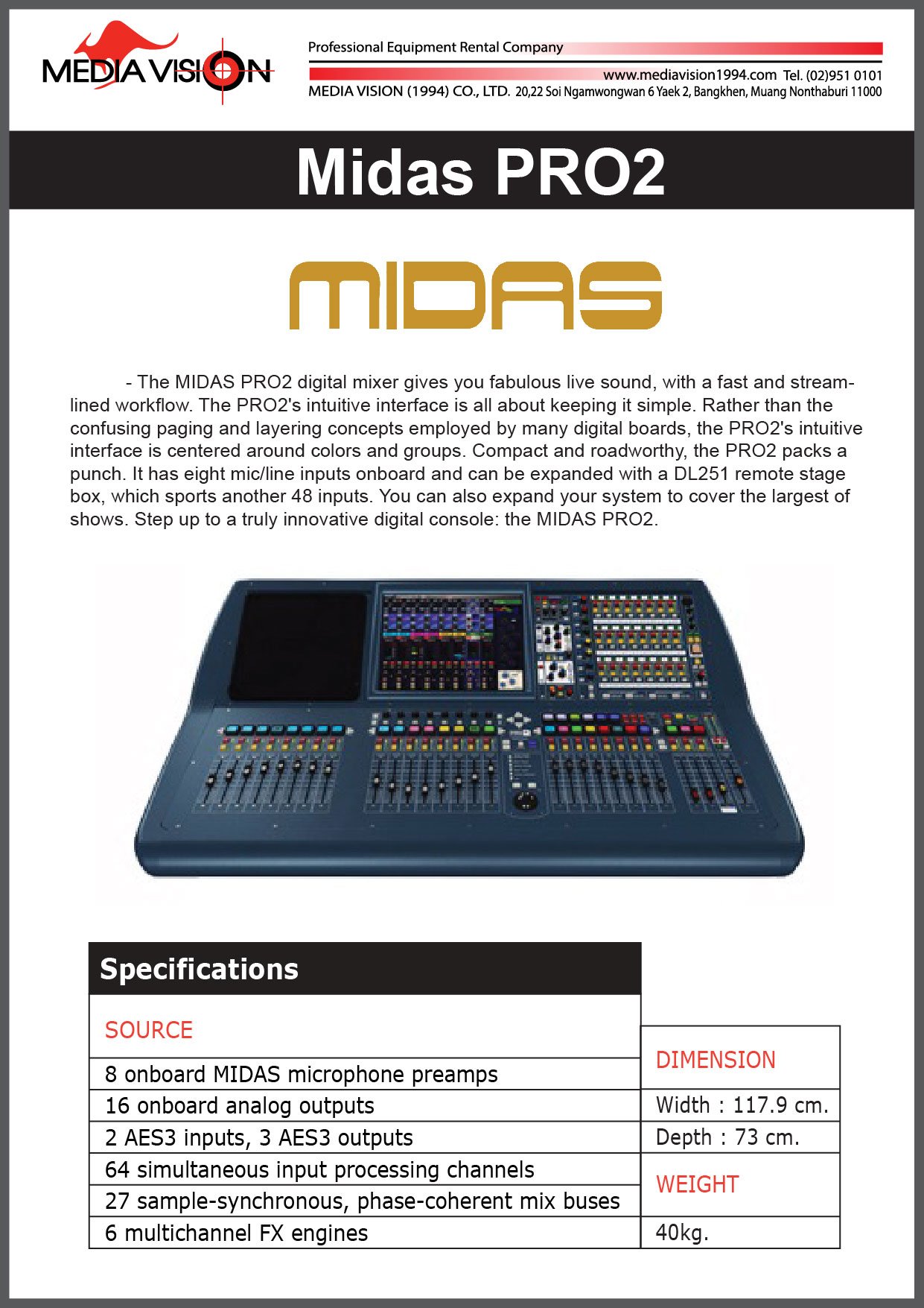 Pro2 Midas Rear MIDAS PRO 2