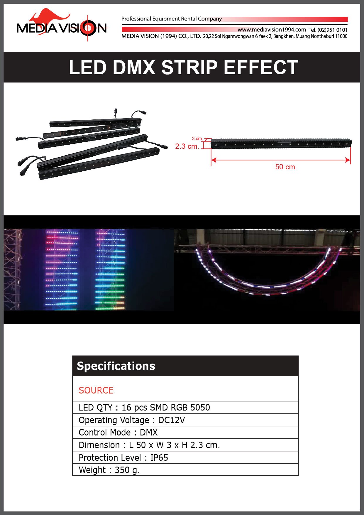 LED DMX STRIP EFFECT 