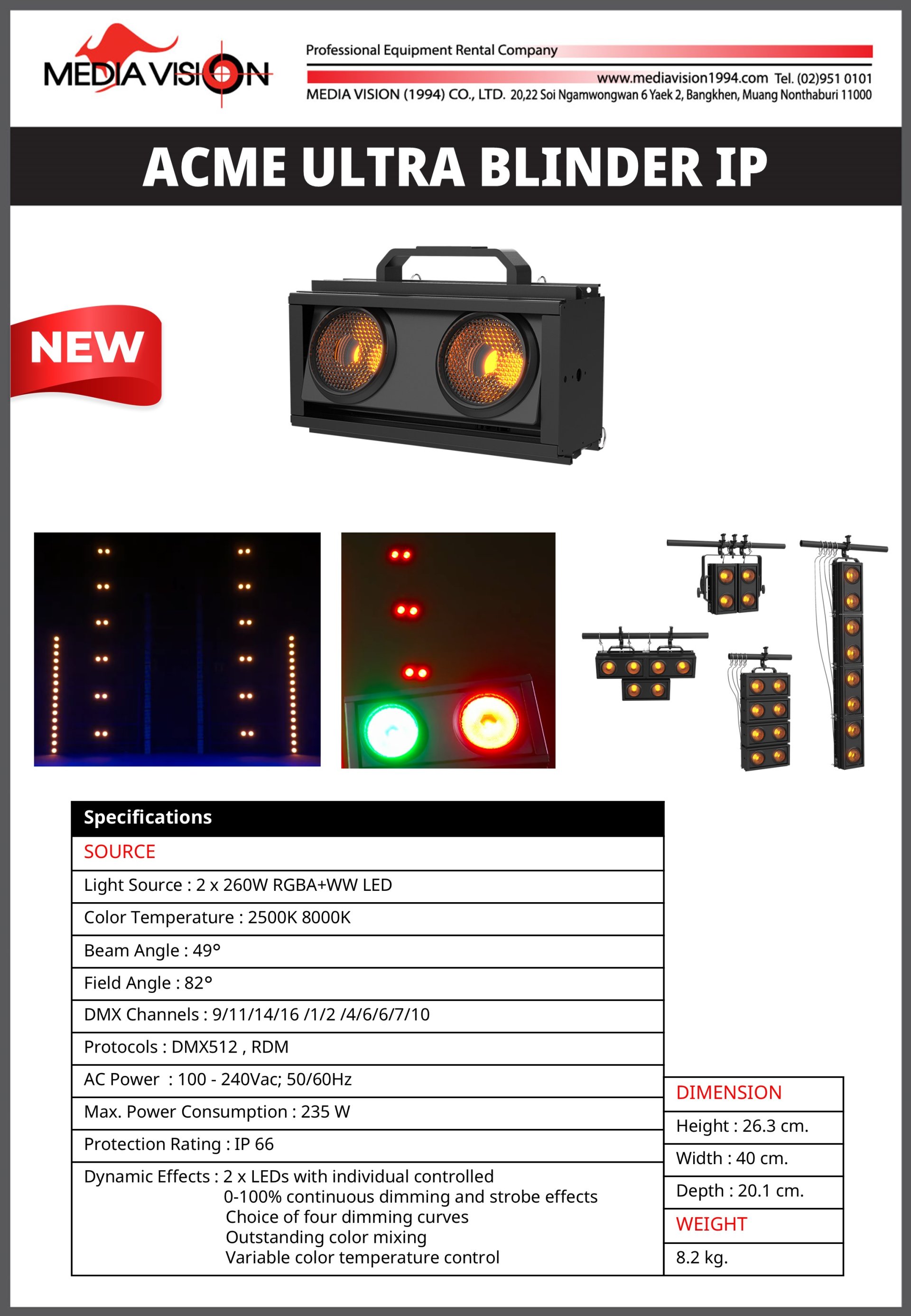 Blinder ACME ULTRA BLINDER IP
