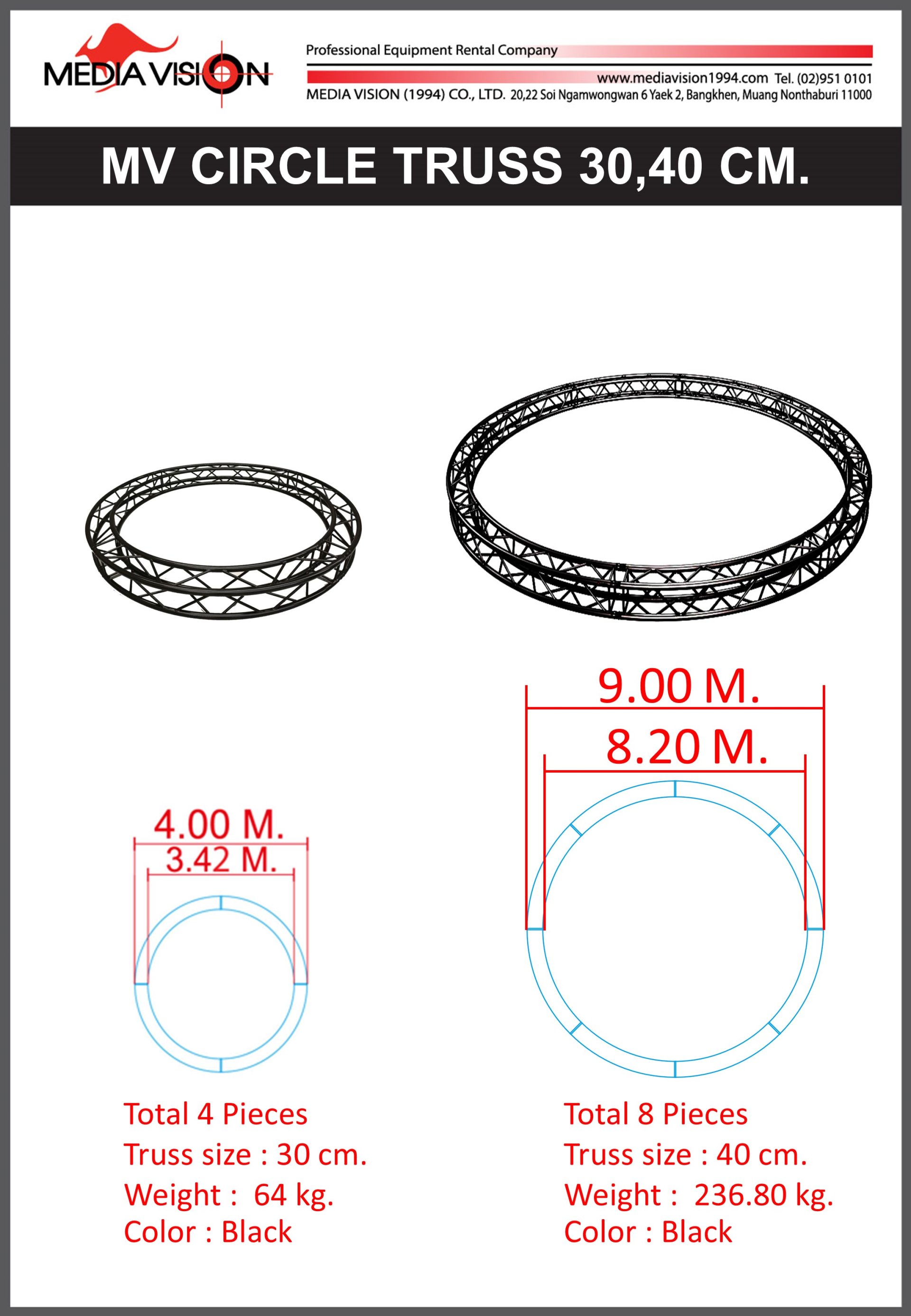 MV CIRCLE TRUSS 30,40 CM