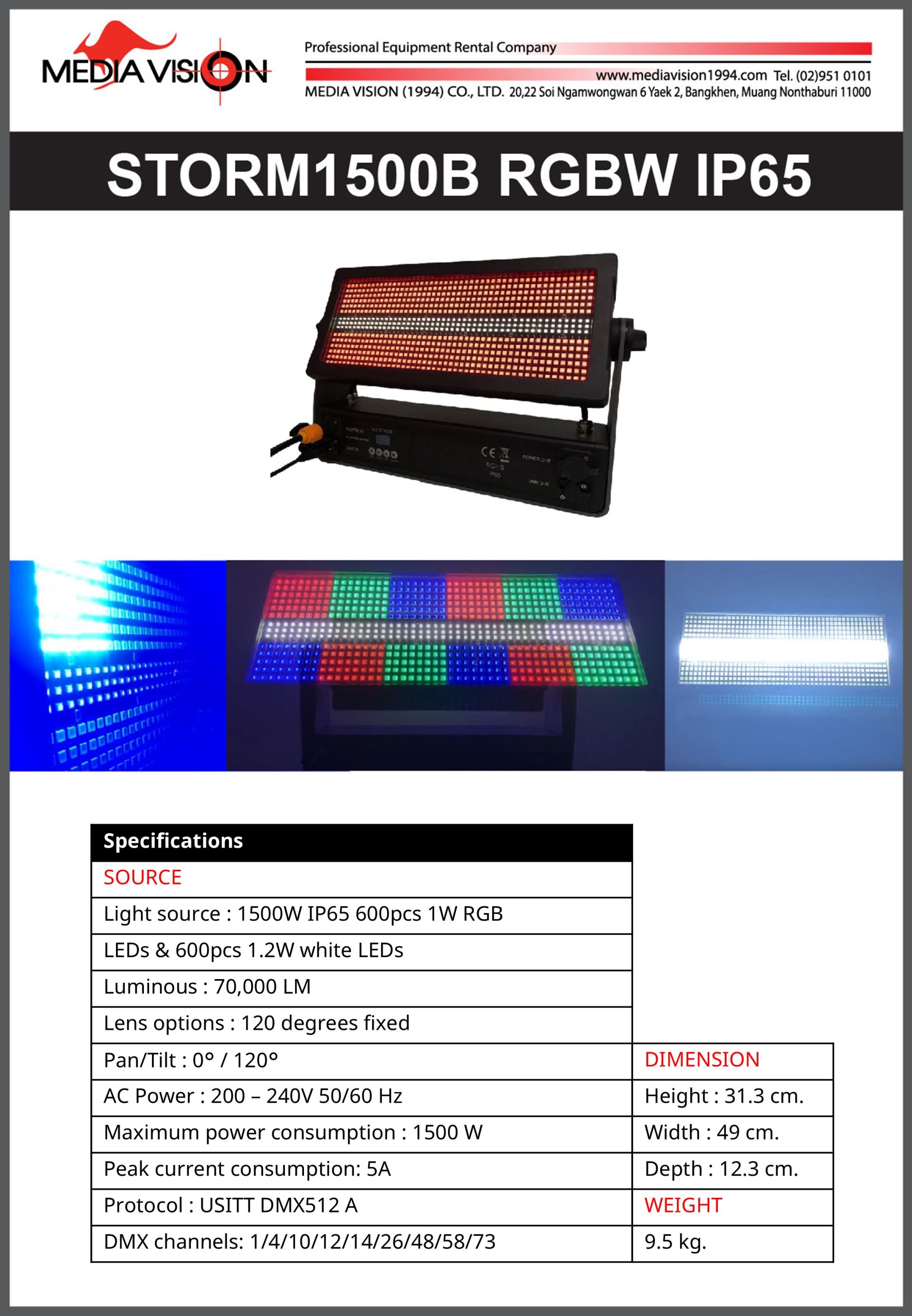 STORM1500B RGBW IP65