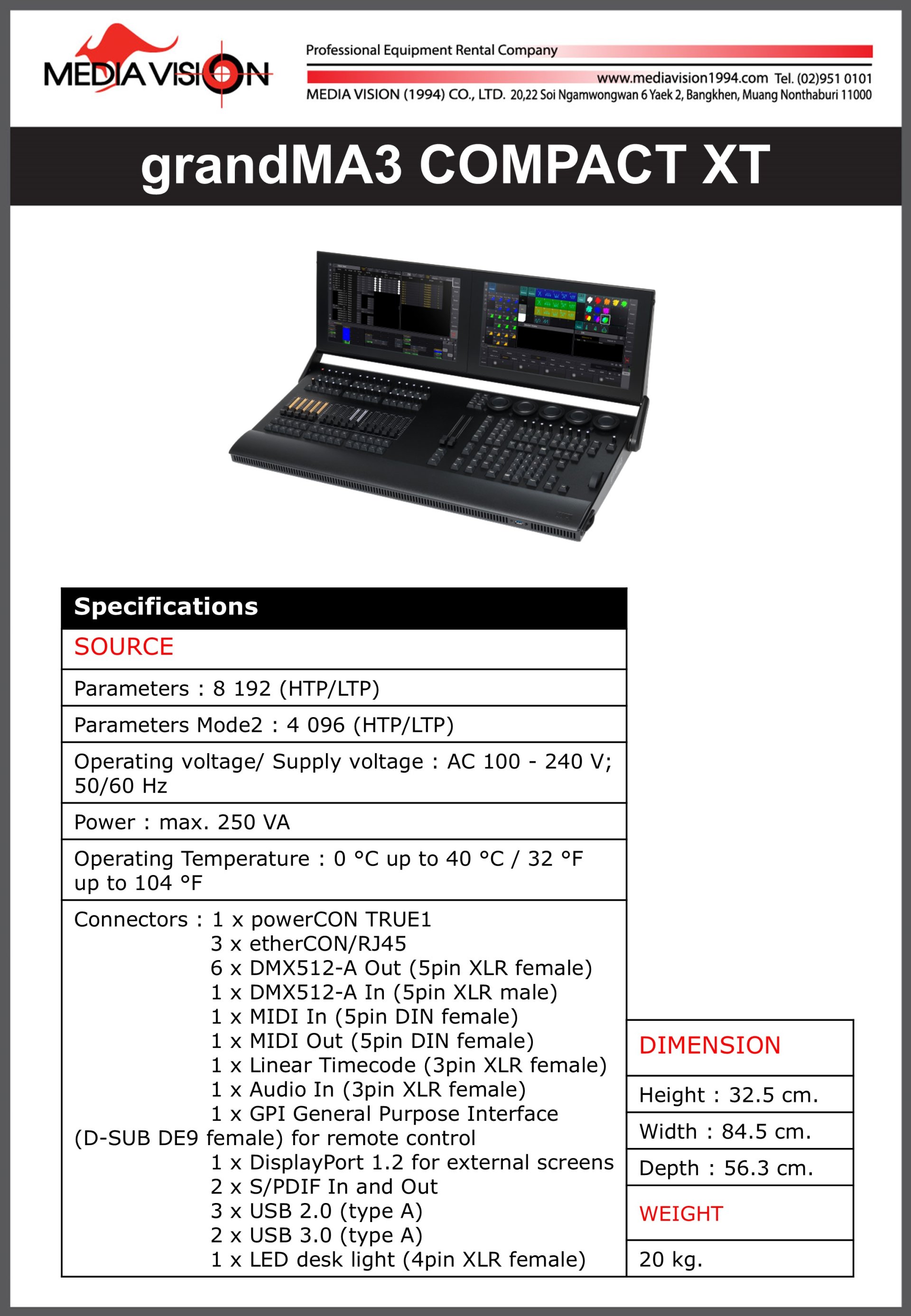 grandMA3 COMPACT XT