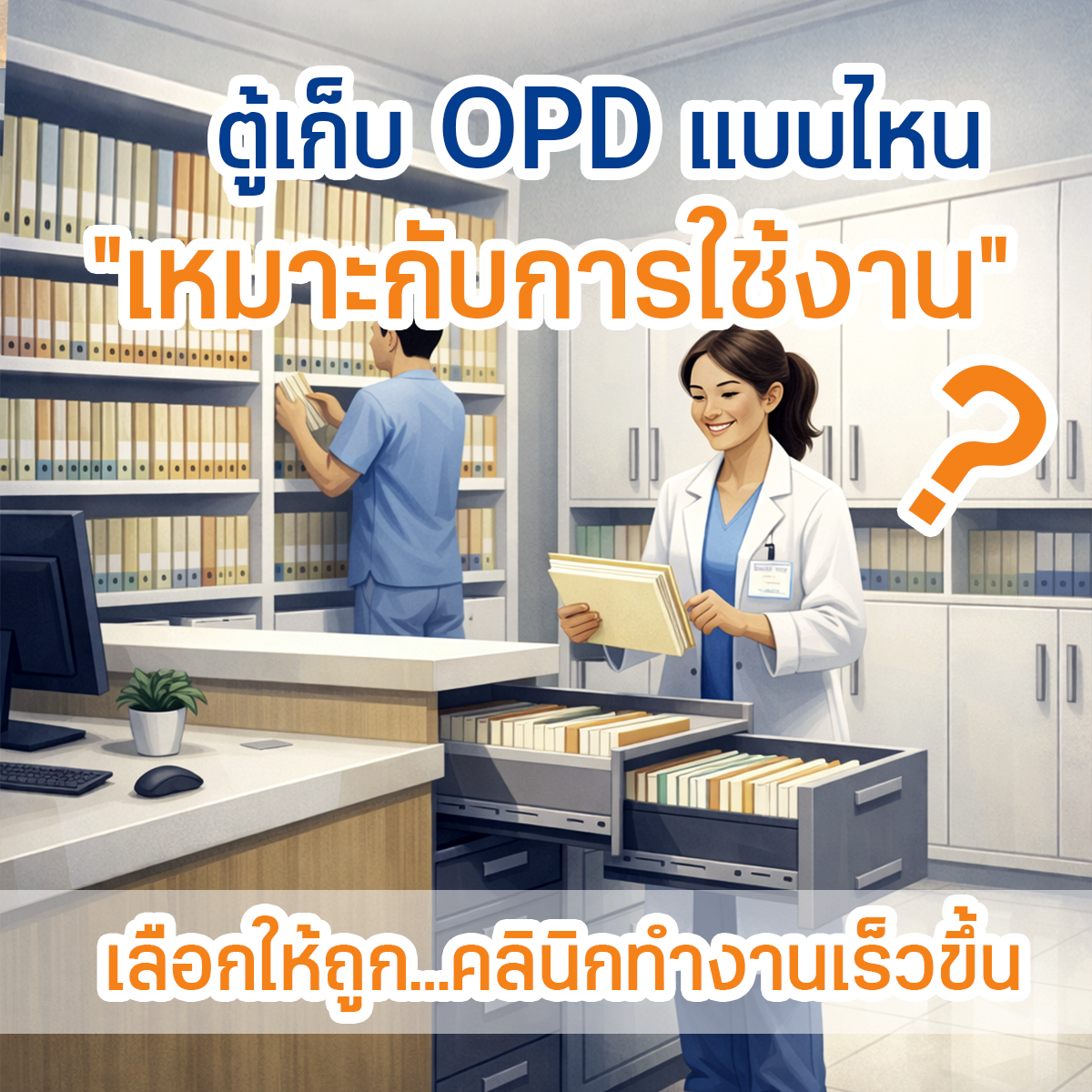 ตู้เก็บเวชระเบียน แบบไหนเหมาะกับการใช้งาน?