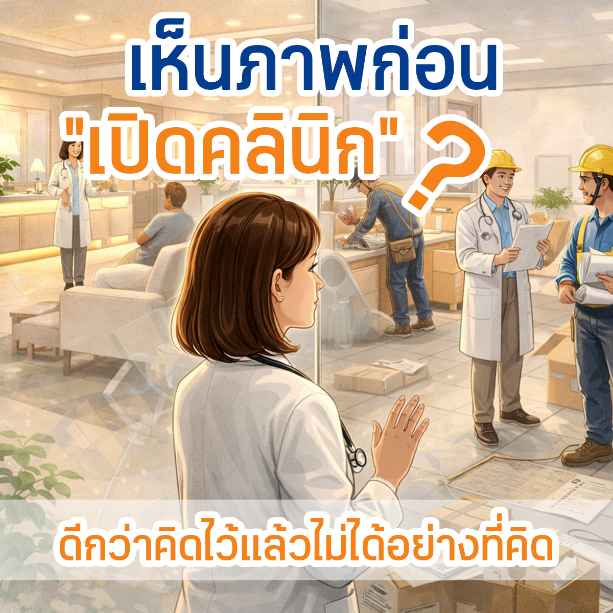 เห็นภาพก่อนเปิดคลินิก ดีกว่าคิดไว้แล้วไม่ได้อย่างที่คิด