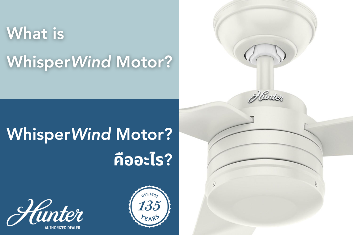 WhisperWind Motor - มอเตอร์พัดลมเพดานประสิทธิภาพสูงและเงียบที่สุดในตลาด WhisperWind Motor - มอเตอร์พัดลมเพดานประสิทธิภาพสูงและเงียบที่สุดในตลาด