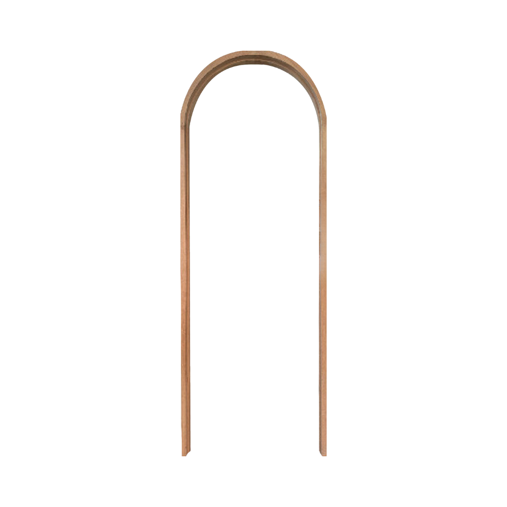 วงกบประตูเรดวู้ด โค้ง Natural Hardwood Door Frame Interior Door