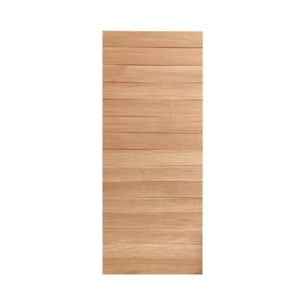 Hardwood Door Interior Horizontal Modern Natural